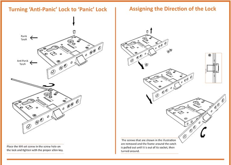Assigning The Direction of Fire Door Lock